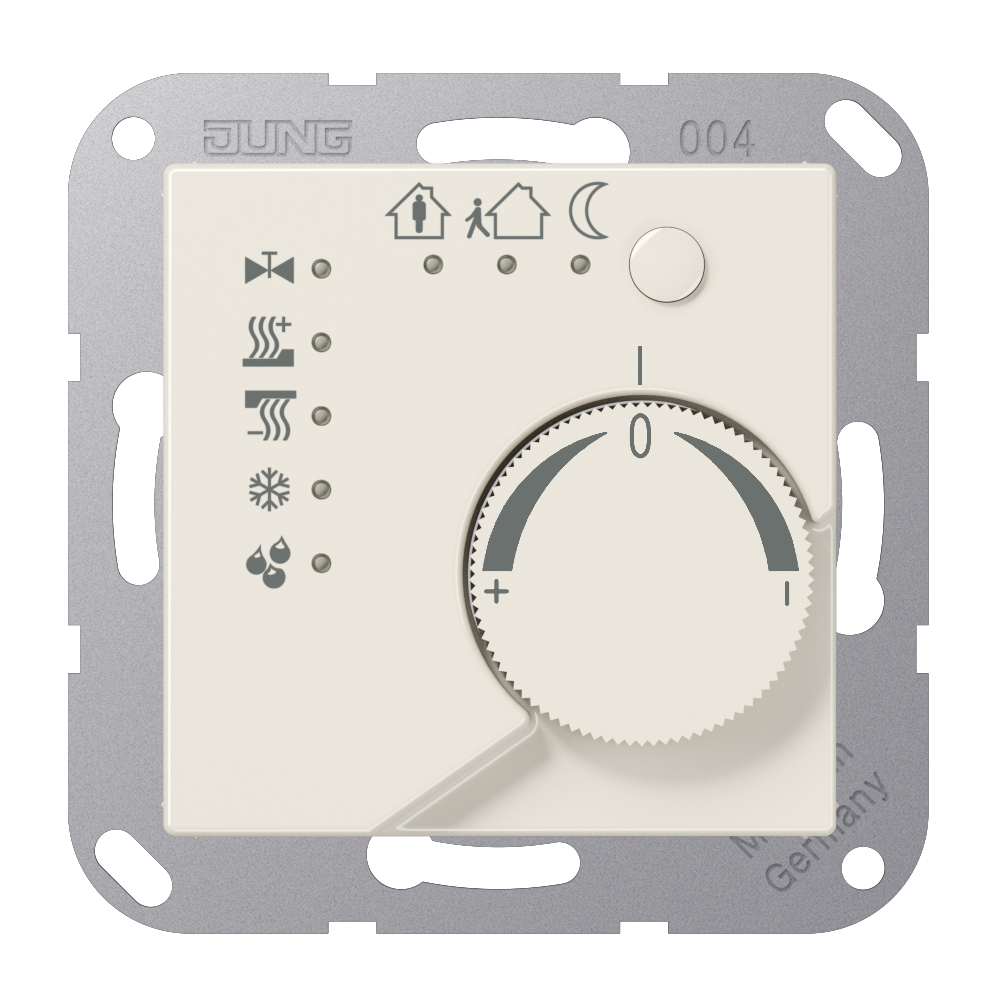 JUNG Raumtemperaturregler UP KNX ws glz AS A 2178 Bedienelement VorOrt_Bedien