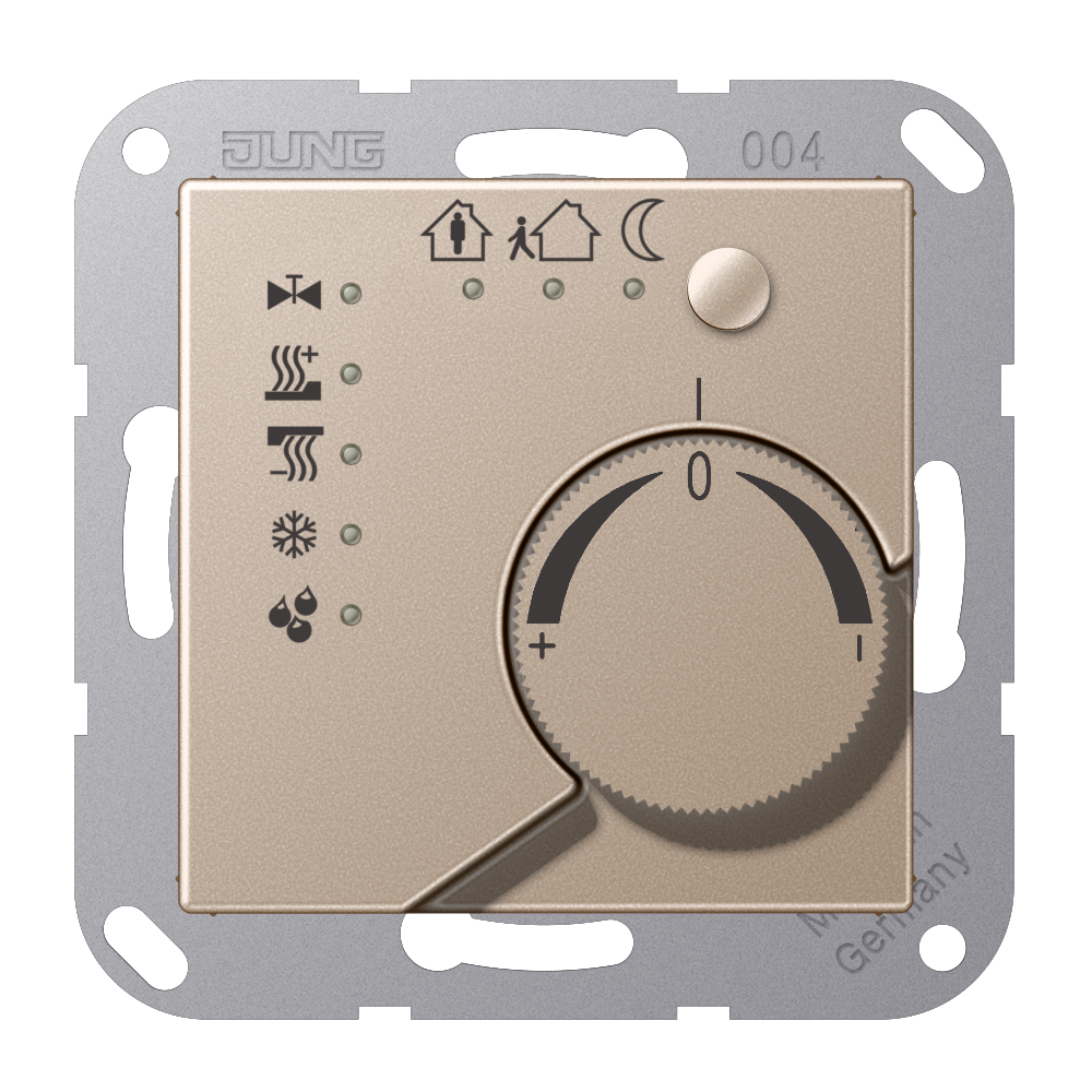 JUNG Raumtemperaturregler UP KNX champ A 2178 CH glz Bedienelement LED