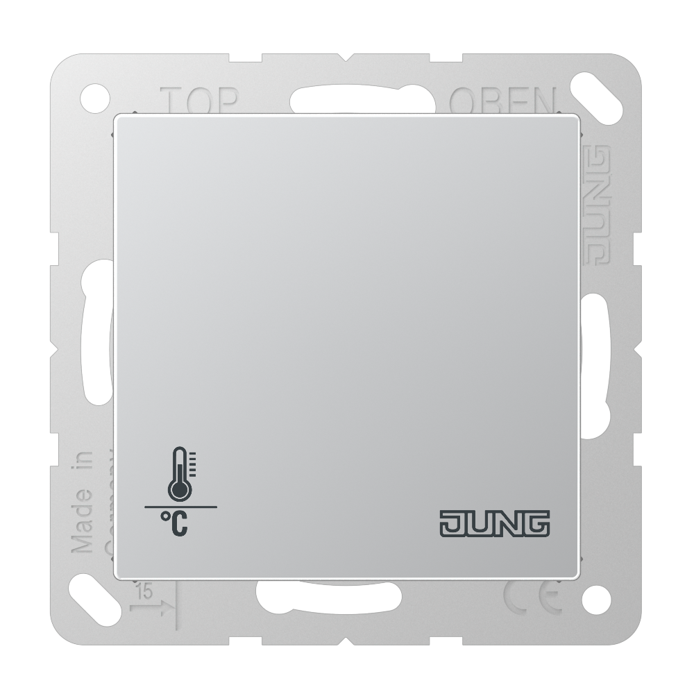 JUNG Raumtemperaturregler UP KNX alu glz A 2178 ORTS L Basiselem