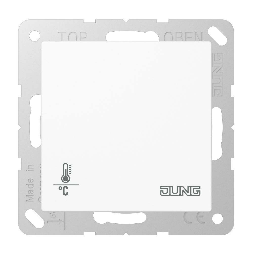 JUNG Raumtemperaturregler UP KNX aws glz AS/A A 2178 ORTS WW Basiselem