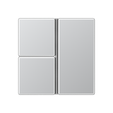 JUNG Taste 3t Schalt/Dimm alu glz A 403 TS L f.Bussystem