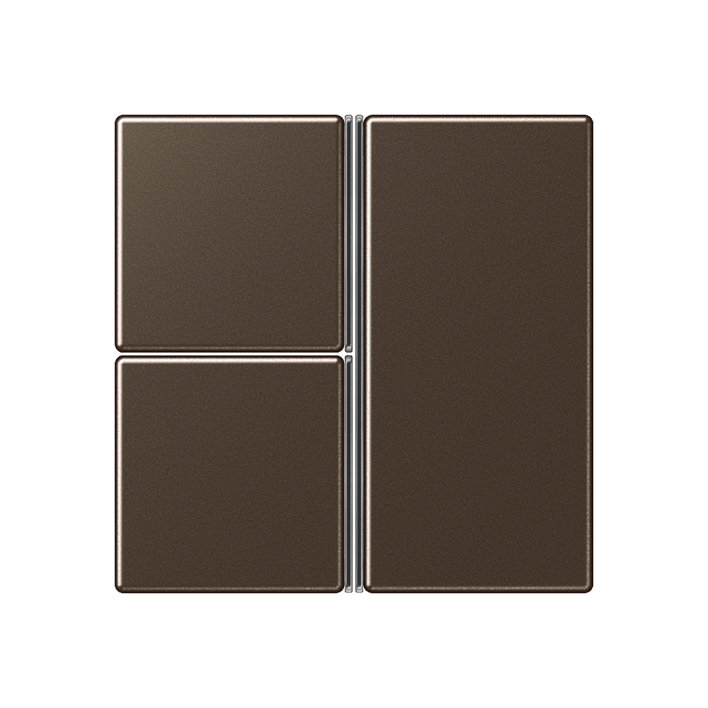 JUNG Taste 3t Schalt/Dimm mokka glz A 403 TS MO f.Bussystem