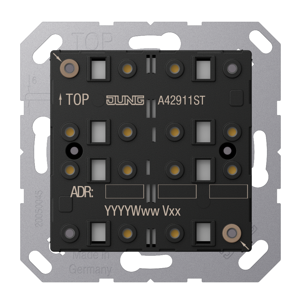 JUNG Tastsensor KNX UP 2pkt inkl.Ankoppl AS/A A 4291 1ST LED