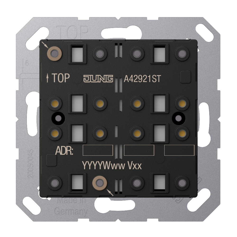 JUNG Tastsensor KNX UP 4pkt inkl.Ankoppl AS/A A 4292 1ST LED