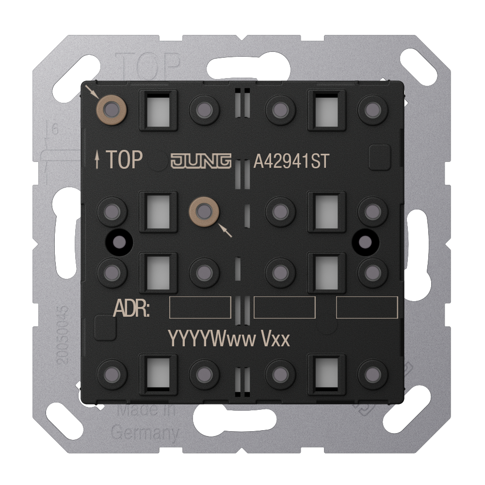 JUNG Tastsensor KNX UP 8pkt inkl.Ankoppl AS/A A 4294 1ST LED