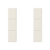 JUNG Taste 3t Schalt/Dimm ws glz AS A 503 TSA f.Bussystem