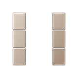 JUNG Taste 3t Schalt/Dimm chr glz A 503 TS CH f.Bussystem