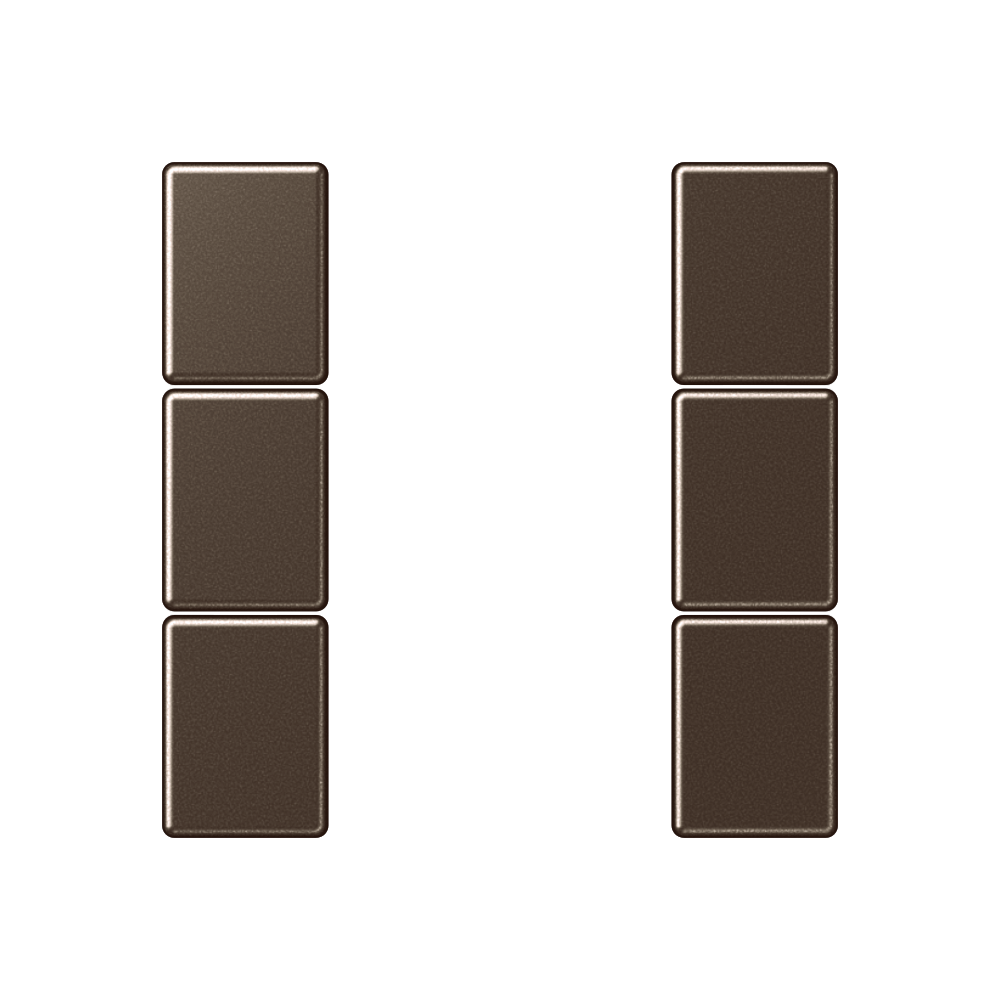 JUNG Taste 3t Schalt/Dimm br glz A 503 TS MO f.Bussystem