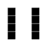 JUNG Taste_4t Schalt/Dimm sw glz A 504 TS SW f.Bussystem