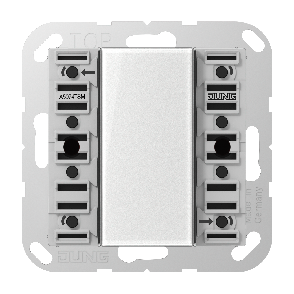 JUNG Tastsensor KNX UP perlmutt 4f 8pkt AS/A A 5074 TSM inkl.Ankoppl LED