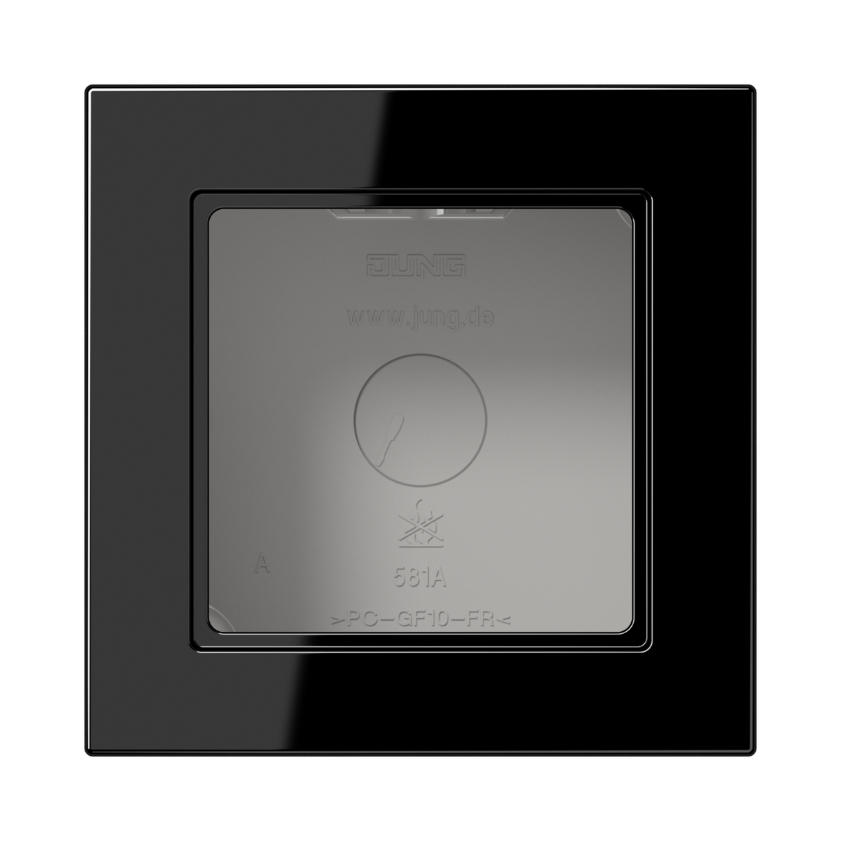 JUNG Gehäuse AP 1f Kst sw glz AP-Geh A 5581 BF A SW IP2X