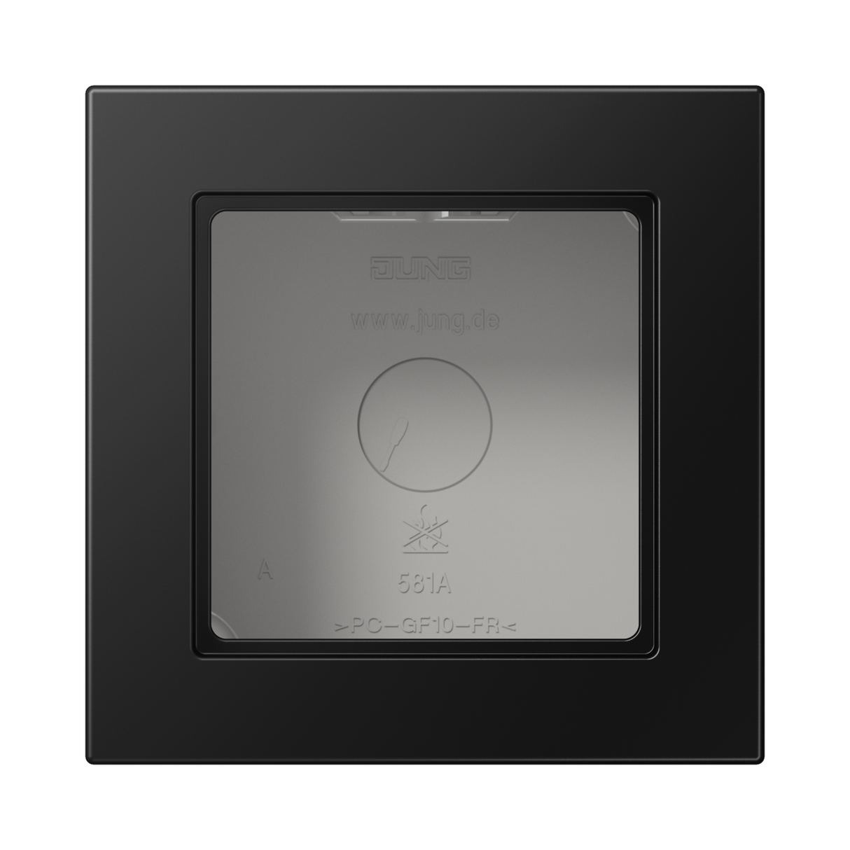 JUNG Gehäuse AP 1f Kst sw mt AP-Geh IP2X A 5581 BF A SWM