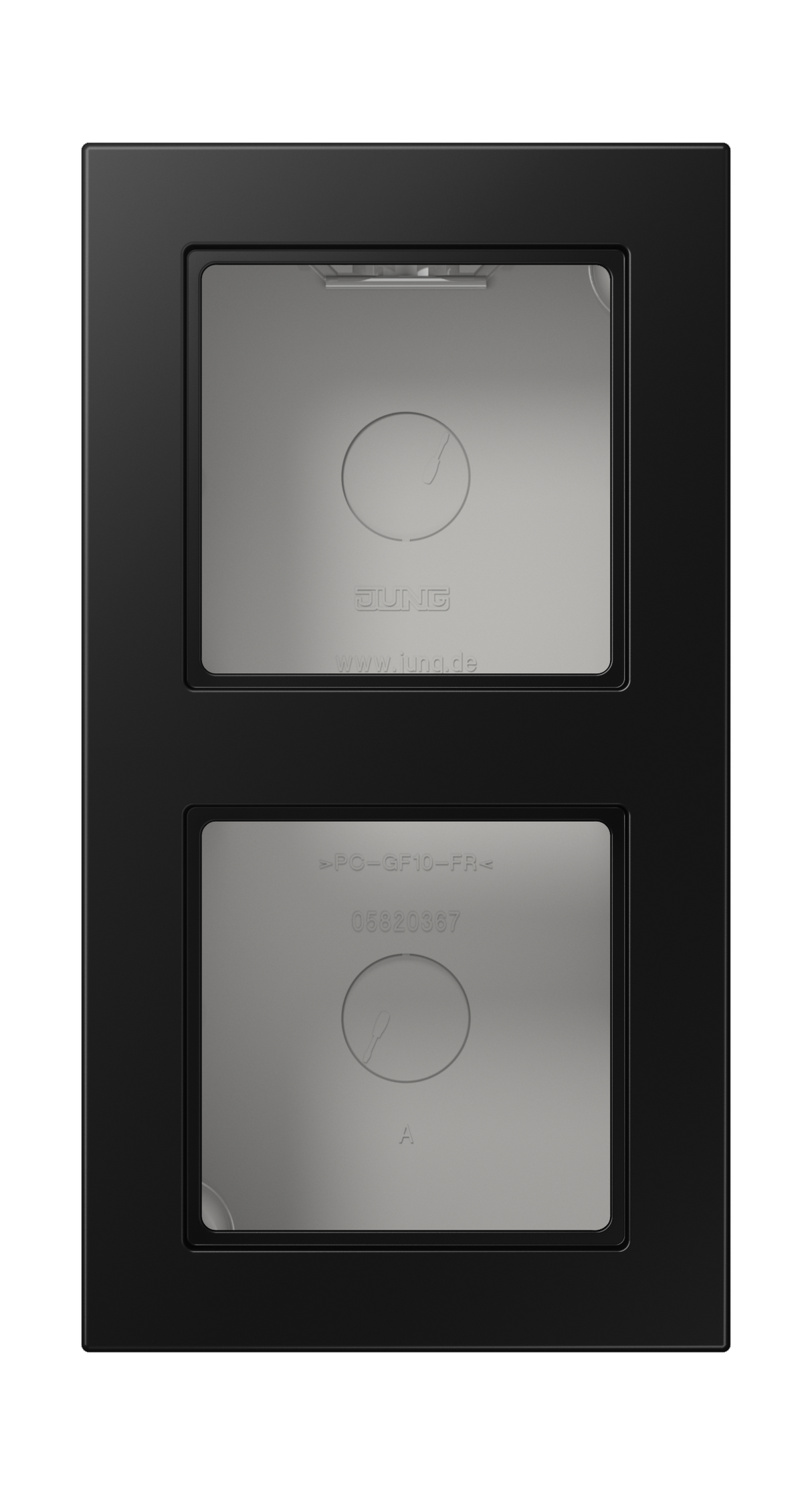 JUNG Gehäuse AP 2f Kst sw mt AP-Geh IP2X A 5582 BF A SWM