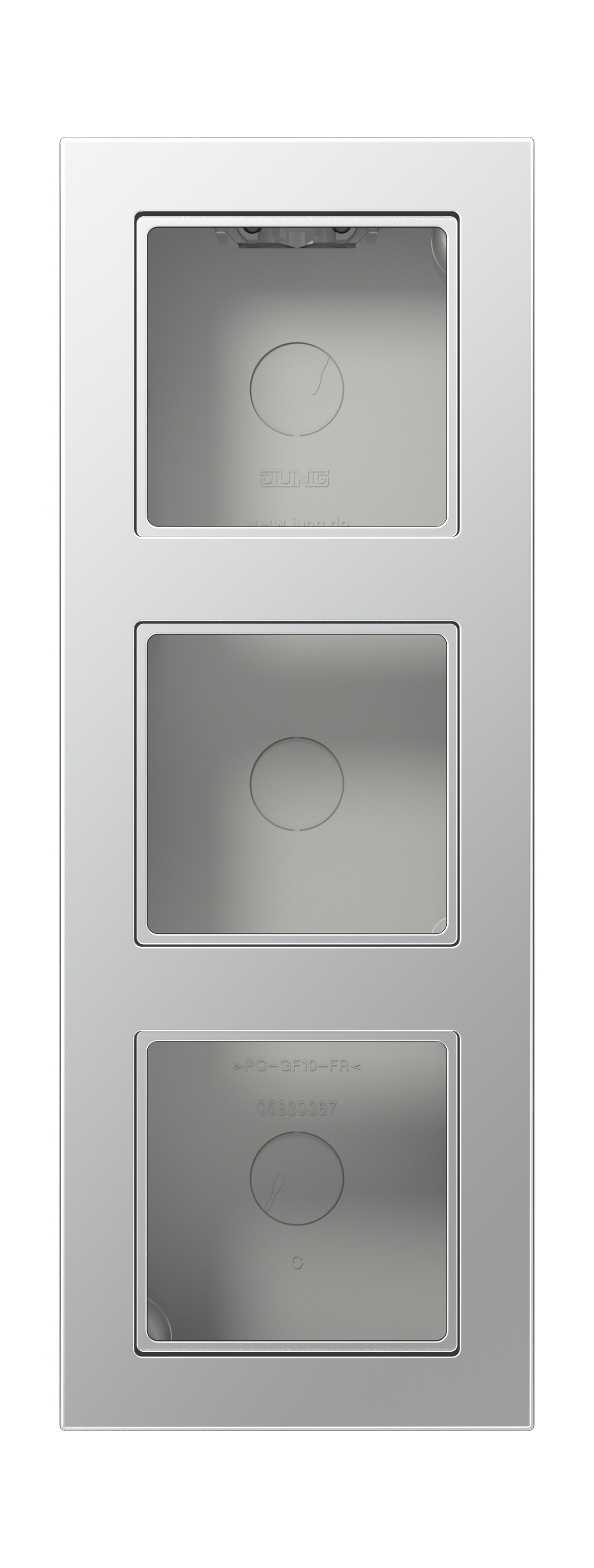 JUNG Gehäuse AP 3f Kst alu mt AP-Geh A 5583 BF A AL IP2X