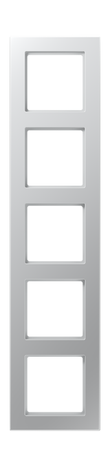 JUNG Einbaurahmen 5f alu glz Kst f.GEB-K A / A 550 A 5585 BF AL