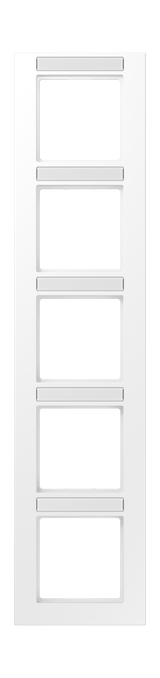 JUNG Einbaurahmen 5f schn-ws mt vert BSF A 5585 BF NA WWM Kst f.GEB-K