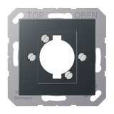 JUNG Zentralplatte XLR 1f anth A 568 BF NM Schraubbef