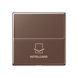 JUNG Hotelcard Schalter mokka glz A 590 CRD MO