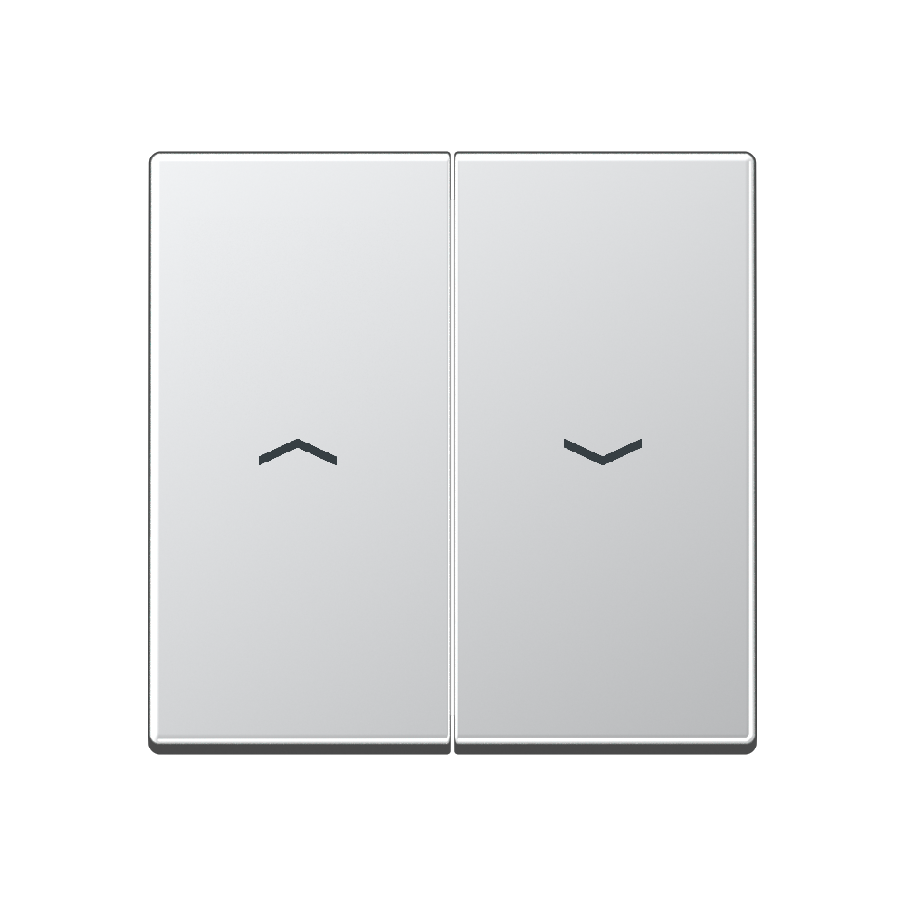 JUNG Wippe_2t Jalousie alu glz A 595 P L Pfeile f.Bussystem