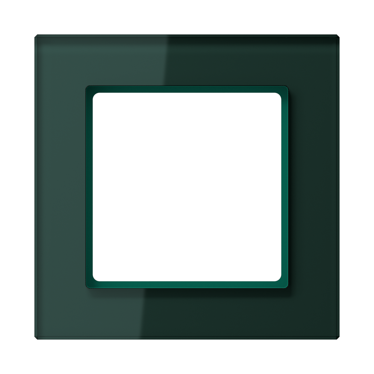 JUNG Einbaurahmen 1f gn glz Glas f.GEB-K AC 581 GL SG