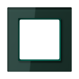 JUNG Einbaurahmen 1f gn glz Glas f.GEB-K AC 581 GL SG