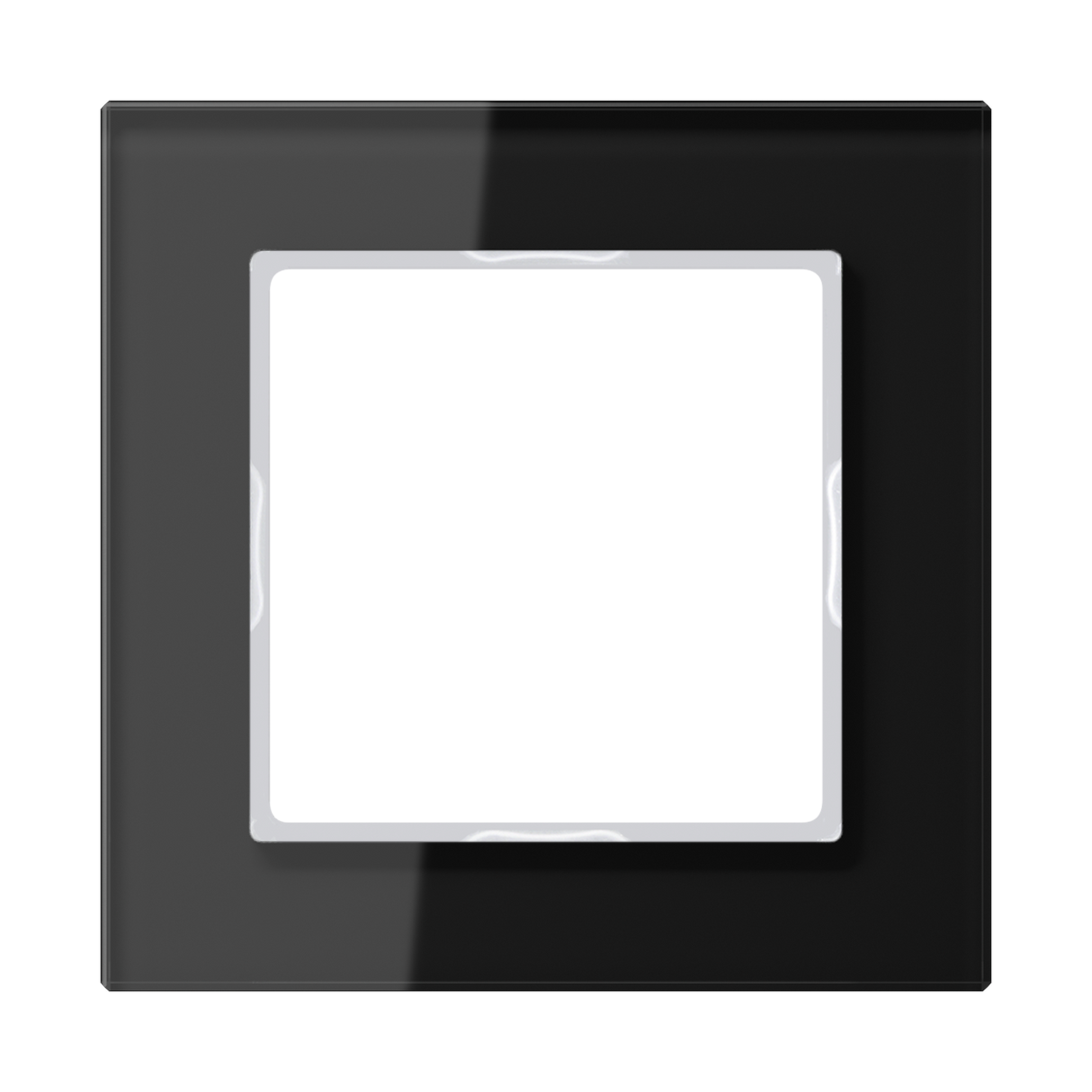 JUNG Einbaurahmen 1f sw glz Glas f.GEB-K A / A CREATION AC 581 GL SW