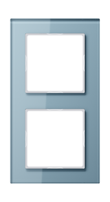 JUNG Einbaurahmen 2f gr glz Glas f.GEB-K A / A CREATION AC 582 GL BLGR