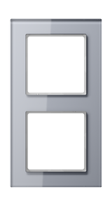 JUNG Einbaurahmen 2f gr glz Glas f.GEB-K AC 582 GL KG