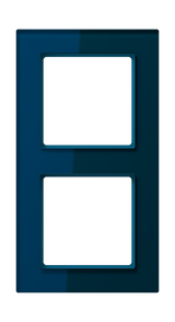 JUNG Einbaurahmen 2f bl glz Glas f.GEB-K AC 582 GL NB
