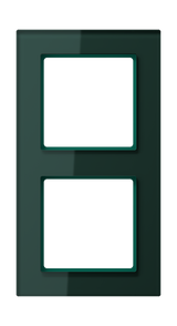 JUNG Einbaurahmen 2f gn glz Glas f.GEB-K AC 582 GL SG