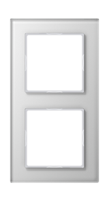 JUNG Einbaurahmen 2f aws glz Glas A / A CREATION AC 582 GL WW f.GEB-K