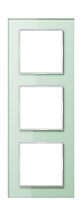 JUNG Einbaurahmen 3f ws mt Glas f.GEB-K A / A CREATION AC 583 GL WMT