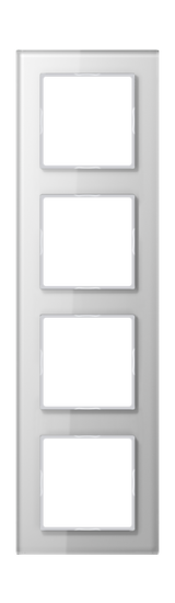 JUNG Einbaurahmen 4f aws glz Glas A / A CREATION AC 584 GL WW f.GEB-K