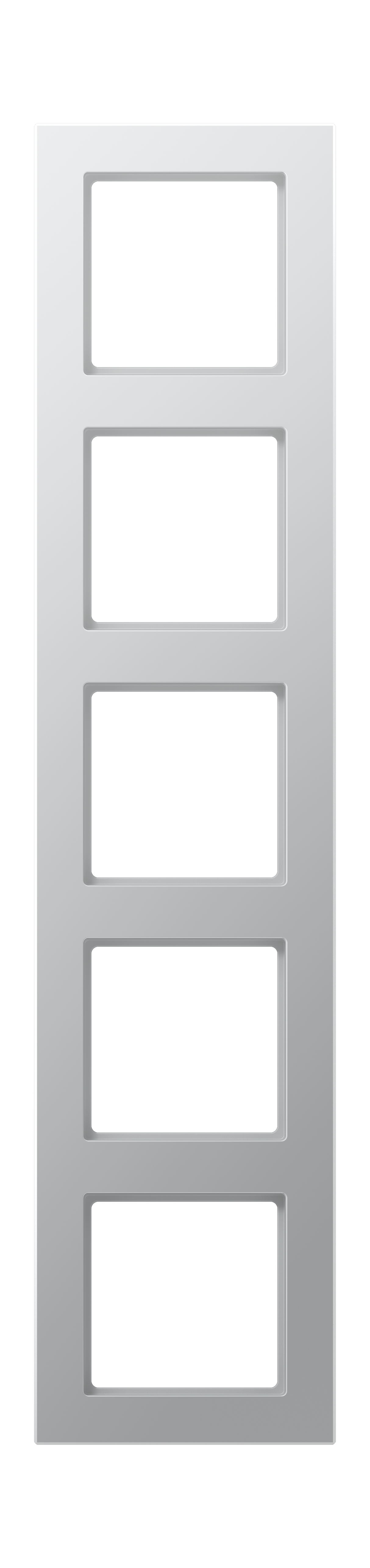 JUNG Einbaurahmen 5f alu glz Kst f.GEB-K A / A CREATION AC 585 AL
