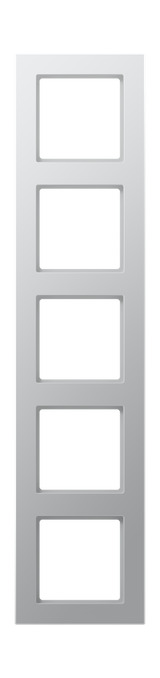 JUNG Einbaurahmen 5f alu glz Kst f.GEB-K A / A CREATION AC 585 AL