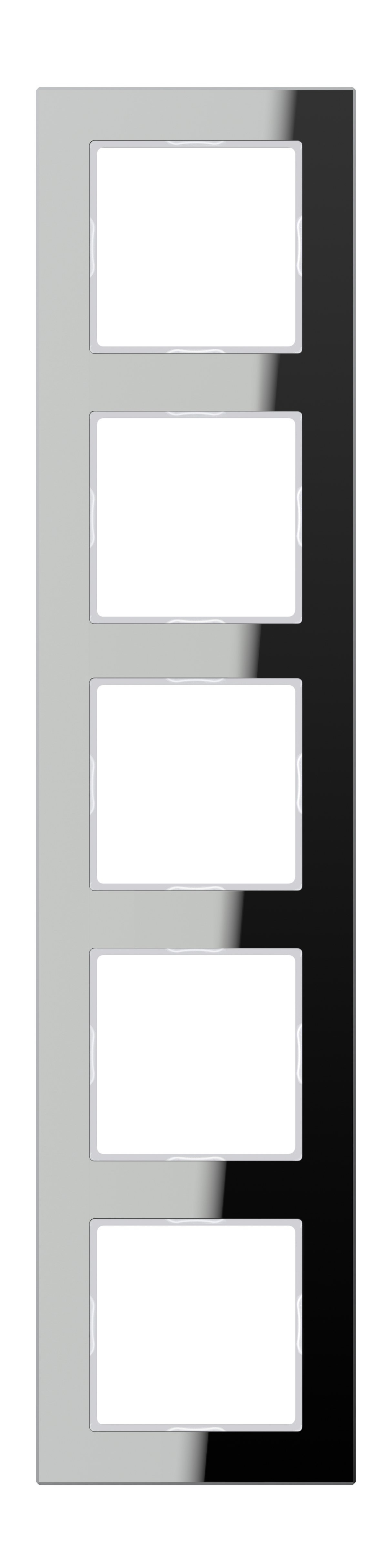 JUNG Einbaurahmen 5f si glz Glas f.GEB-K A / A CREATION AC 585 GL SI