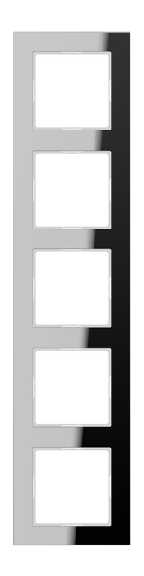 JUNG Einbaurahmen 5f si glz Glas f.GEB-K A / A CREATION AC 585 GL SI
