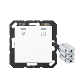 JUNG UP-Hotelabdeckung-Einsatz aws glz A CU KO5 M 230 WW Basis+zentr.Abdeckpl