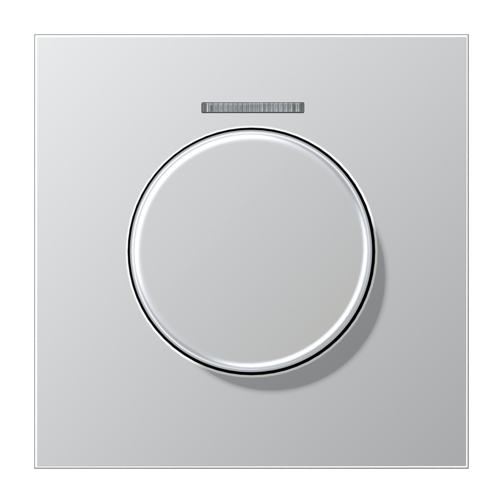 JUNG Drehknopf Symbol Dimmer alu mt LS AL 1940 KO5