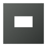 JUNG Einbaurahmen 1f anth mt Metall LS AL 1969 USB AN f.GEB-K