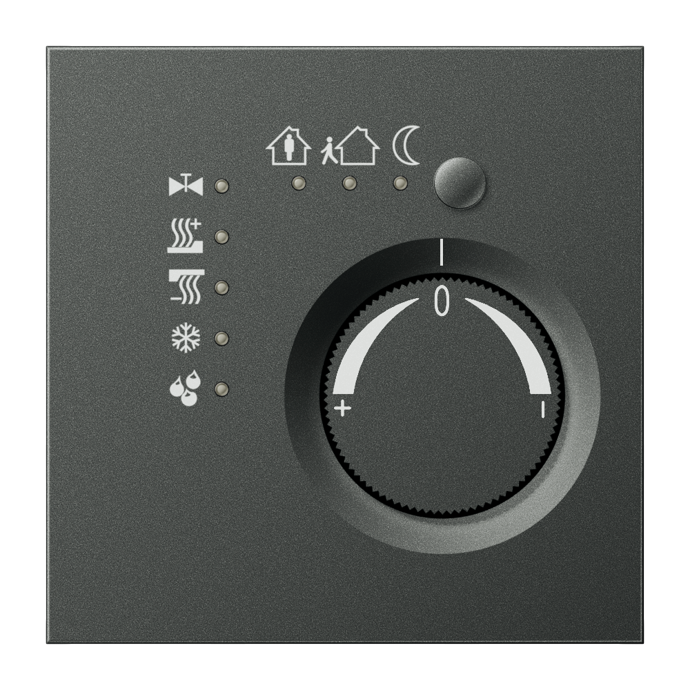 JUNG Raumtemperaturregler UP KNX anth mt LS AL 2178 AN Bedienelement LED