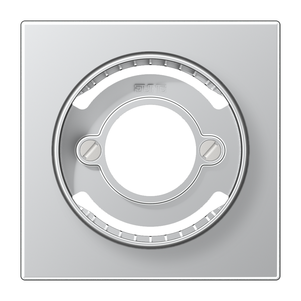 JUNG Zentralplatte Lichtsig 1f alu LS AL 2937 Schraubbef