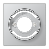 JUNG Zentralplatte Lichtsig 1f alu LS AL 2937 Schraubbef