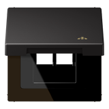 JUNG Einbaurahmen 1f alu mt Klappd LS AL 2990 KL LAN D Metall f.GEB-K