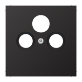 JUNG Zentralplatte Sat/TV/Radio 3f alu LS AL 2990 SAT D Schraubbef
