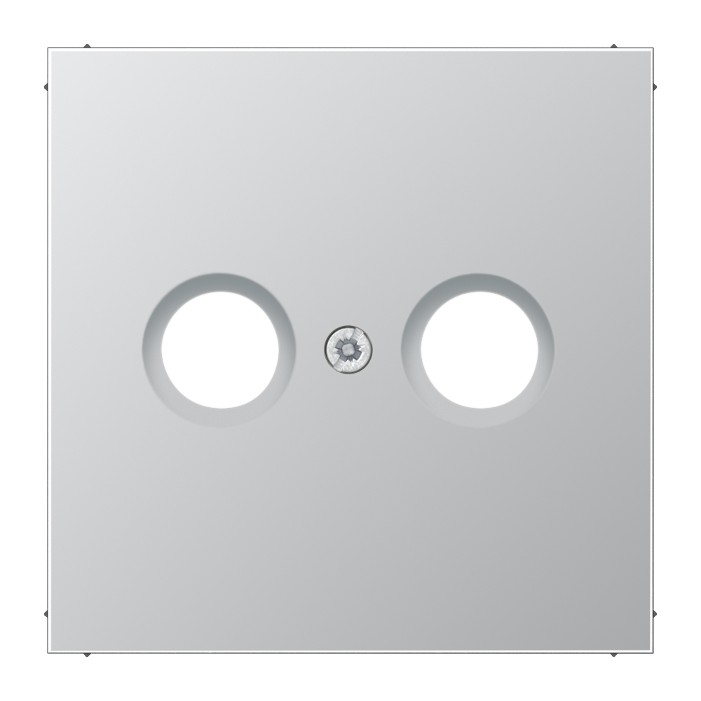 JUNG Zentralplatte Ant.dose 2f alu LS AL 2990 TV Schraubbef