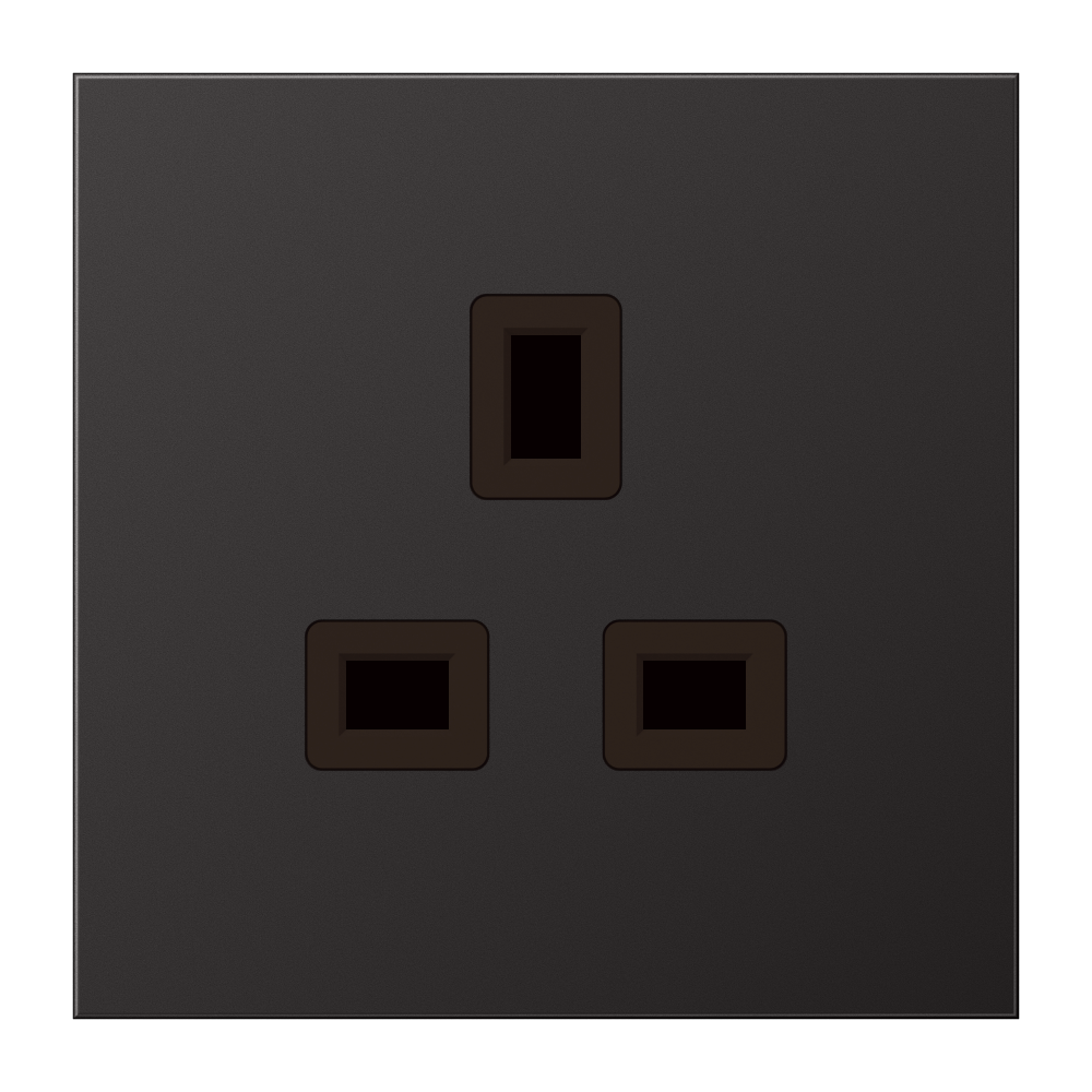 JUNG Steckdose 1f alu mt UP m.BS BS IP20 LS AL 3521 D vert