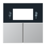 JUNG Taste 3t Schalter alu mt LS AL 4093 TSA f.Bussystem