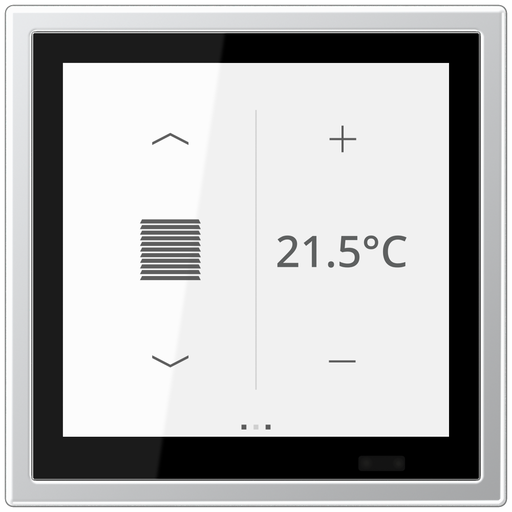 JUNG Bedienelement KNX Metall alu UP AL 459 D 1S 6Bet man.SollwVerst