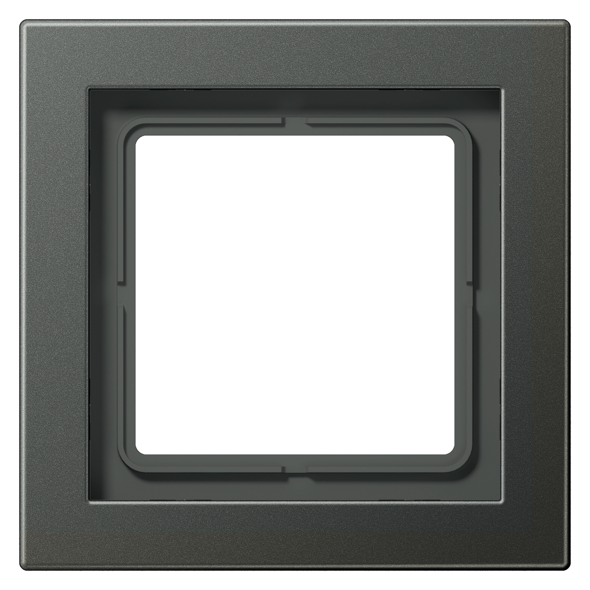 JUNG Einbaurahmen 1f anth mt Metall LS / LS-DESIGN ALD 2981 AN f.GEB-K